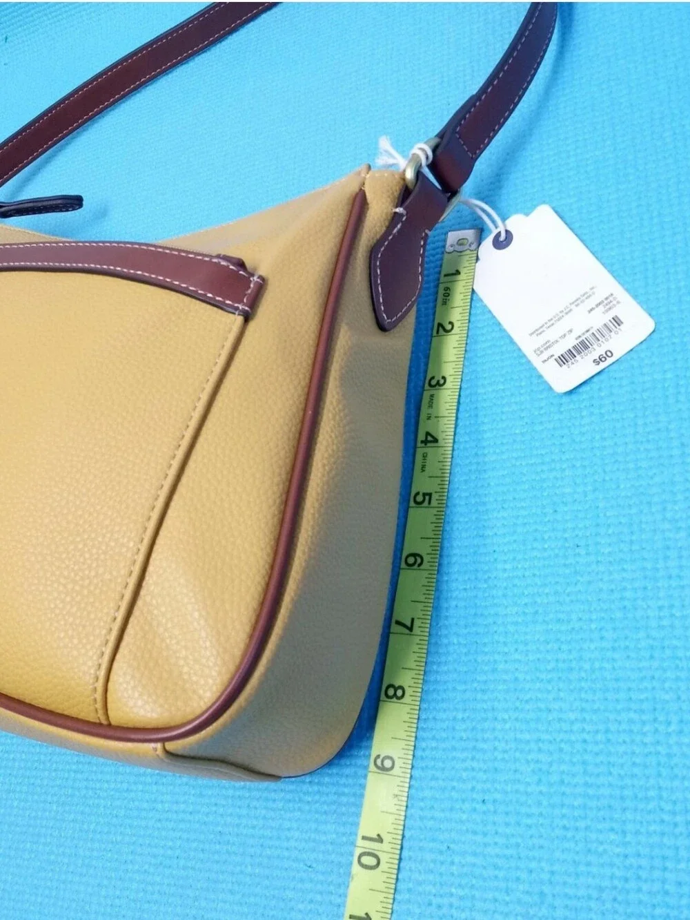 NWT St Johns Bay Women's Hobo Handbag Shoulder Bag Dijon Mustard